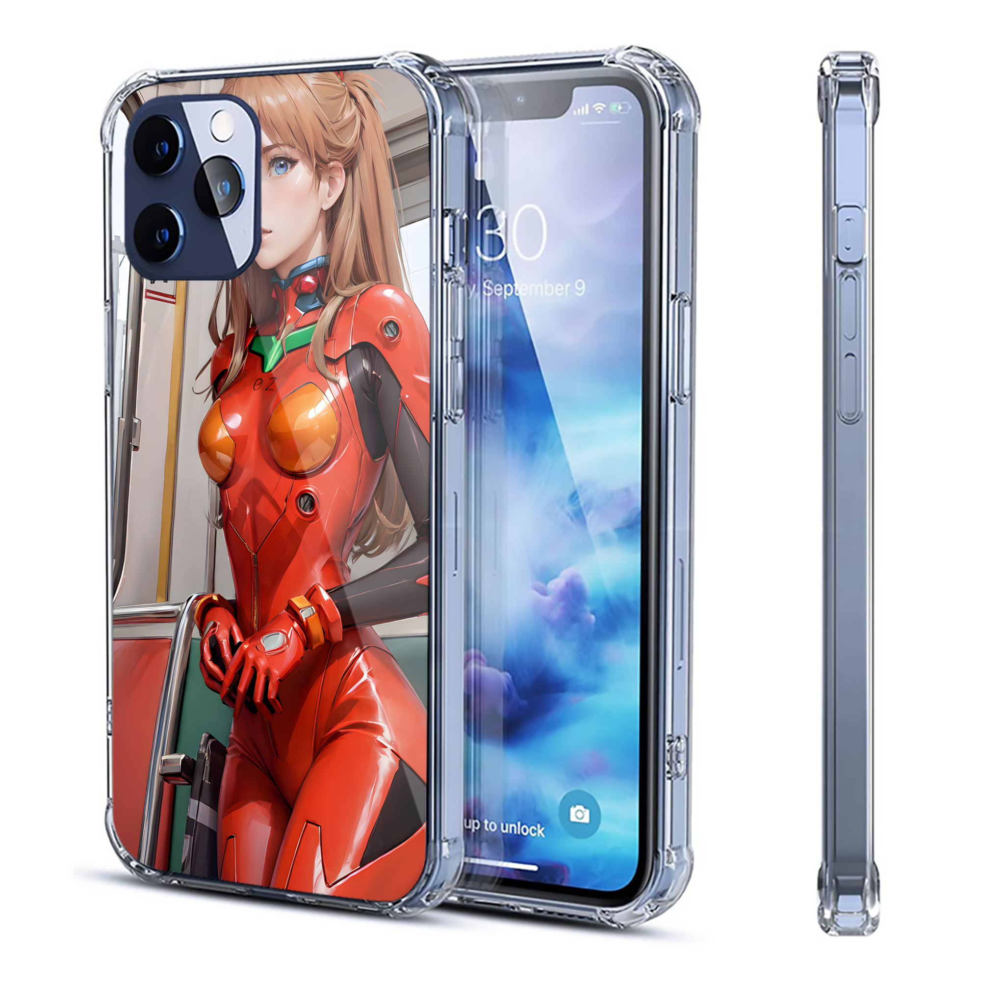 （画像用） EVA 新世紀エヴァンゲリオン 【iPhone 12シリーズ対応】透明スマホケース（クリアソフトケース）
